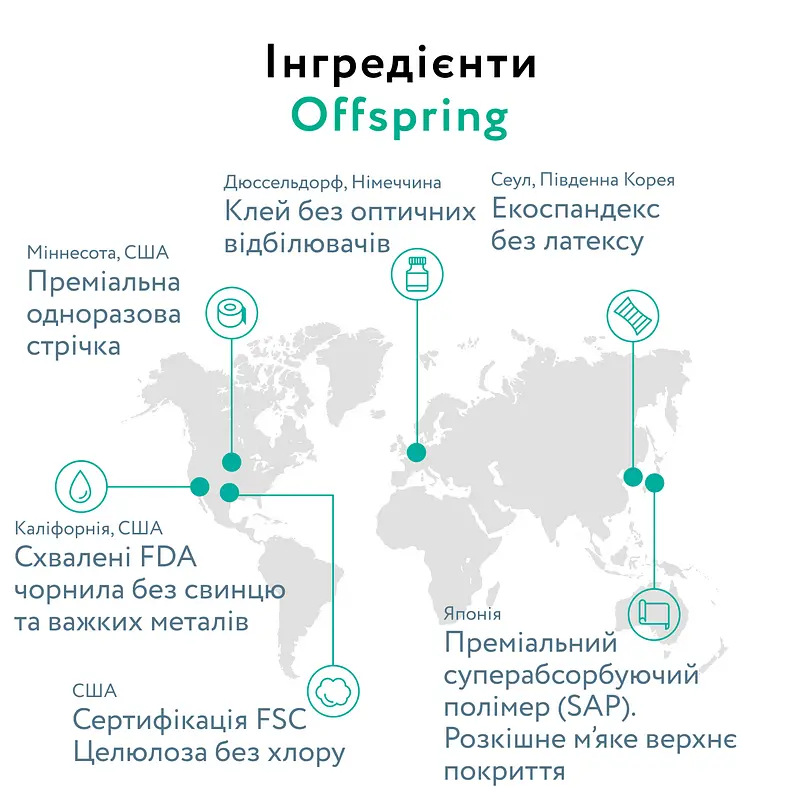 Підгузки-трусики Offspring Colouriffic, розмір XXL, 15-23 кг, 24 шт. (DP-OI-FAP-XXL24P-COL) - фото 8