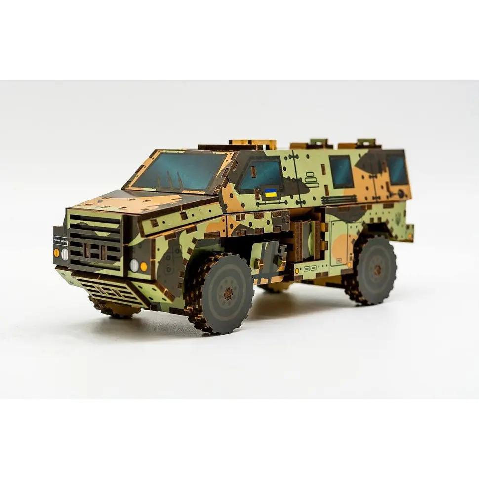 Дерев'яний 3D конструктор "Бушмастер" 139-0209, 139 деталей - фото 2