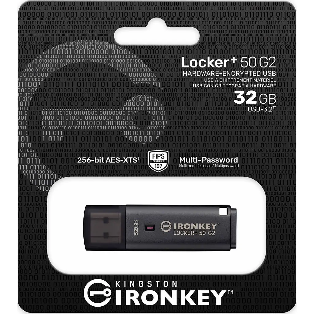 Флеш-накопичувач Kingston 32GB USB 3.2 Type-A Gen1 IronKey Locker+ 50 G2 (IKLP50G2/32GB) - фото 4