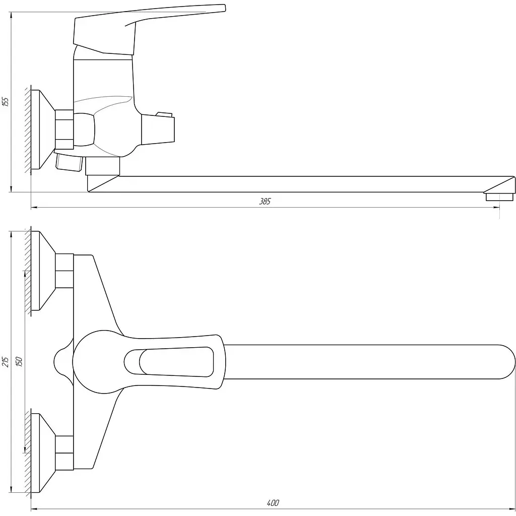 Смеситель для ванной Domino Sirius DSV-208 (10456) - фото 5