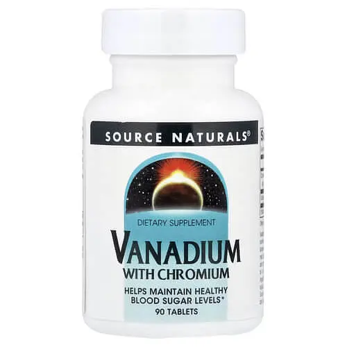 Другие минералы Vanadium with Chromium 90 таблеток Source Naturals vit0005832