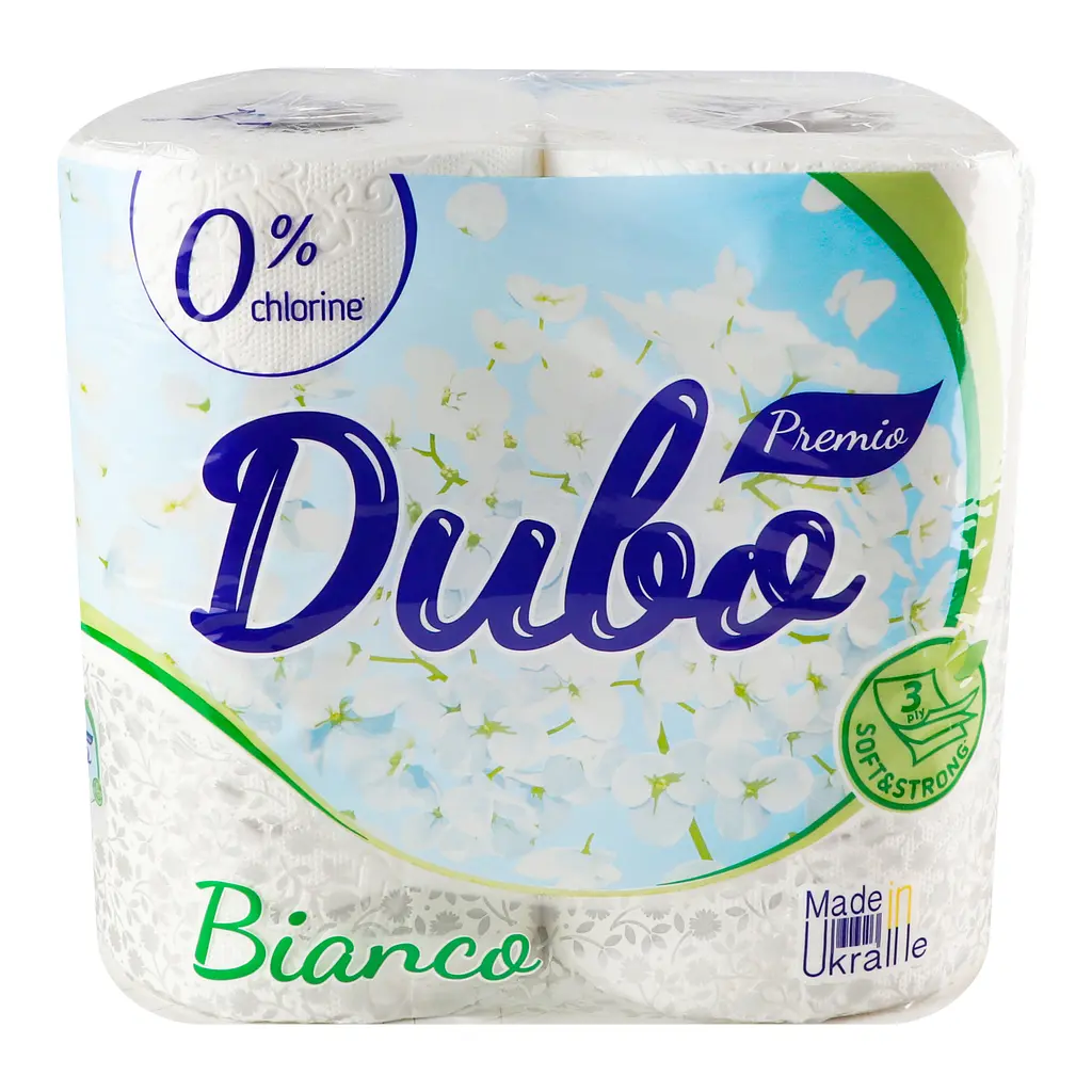 Туалетний папір Диво Premio Bianco, тришаровий, 4 рулони - фото 2