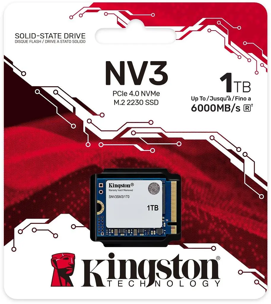 Накопичувач SSD Kingston m.2 NVMe 1Tb NV3 NVMe 2230 PCIe 4.0 x4 3D NAND (SNV3SM3/1T0) - фото 3