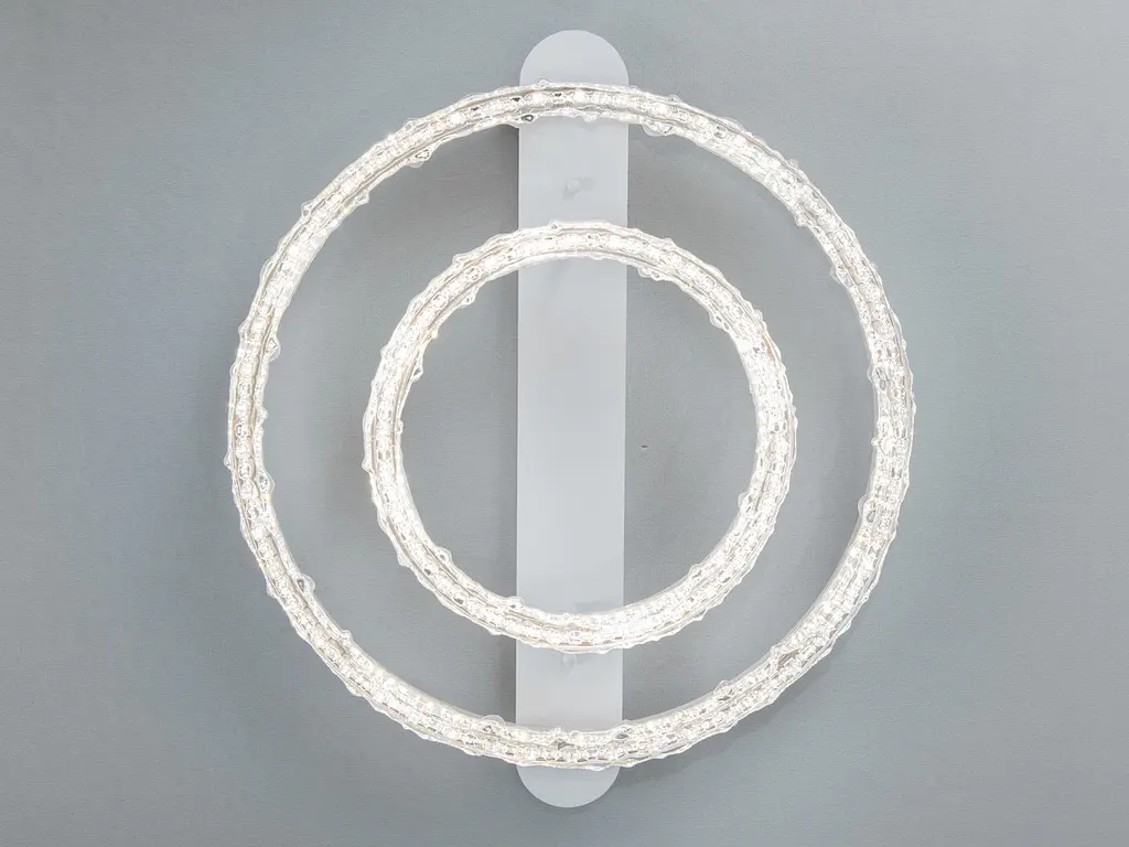 Стельова LED люстра кільця біла 72W - фото 3