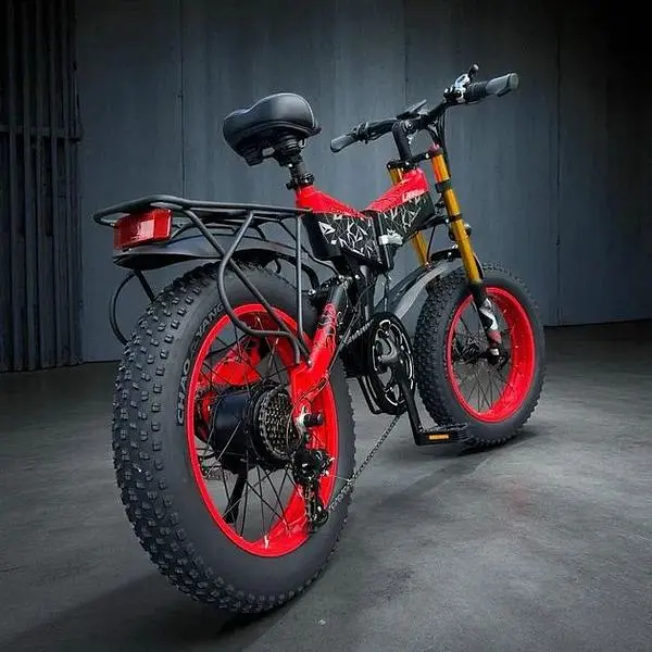 Электровелосипед Volto Lankeleisi X3000 Plus фетбайк 1000W 18Ah алюминиевый красный - фото 3