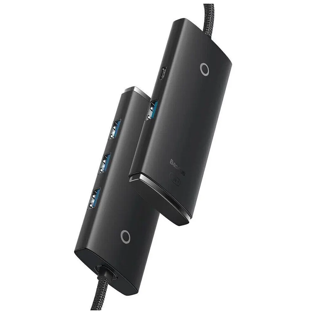 Концентратор Baseus USB 3.0 4xUSB 2.0m black (WKQX030201) - фото 3