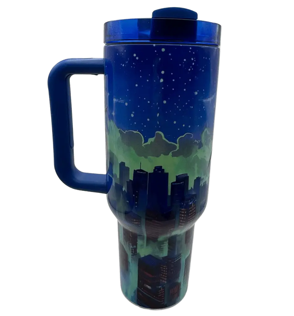 Термос термочашка Stanley Quencher H2.0 Tumbler Світиться у темряві 1,18 л Huntr/X World Tour Edition KT7001987 - фото 7