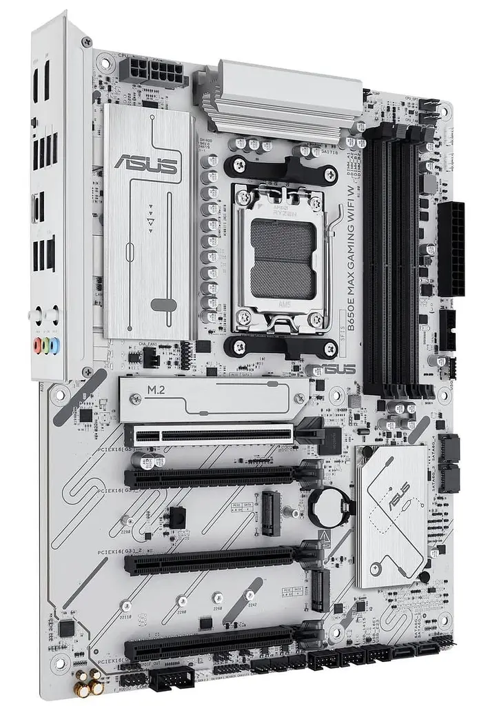 Материнская плата ASUS B650E MAX GAMING WIFI W White (B650E MAX GAMING WIFI W) (Socket AM5, AMD B650, ATX) - фото 2
