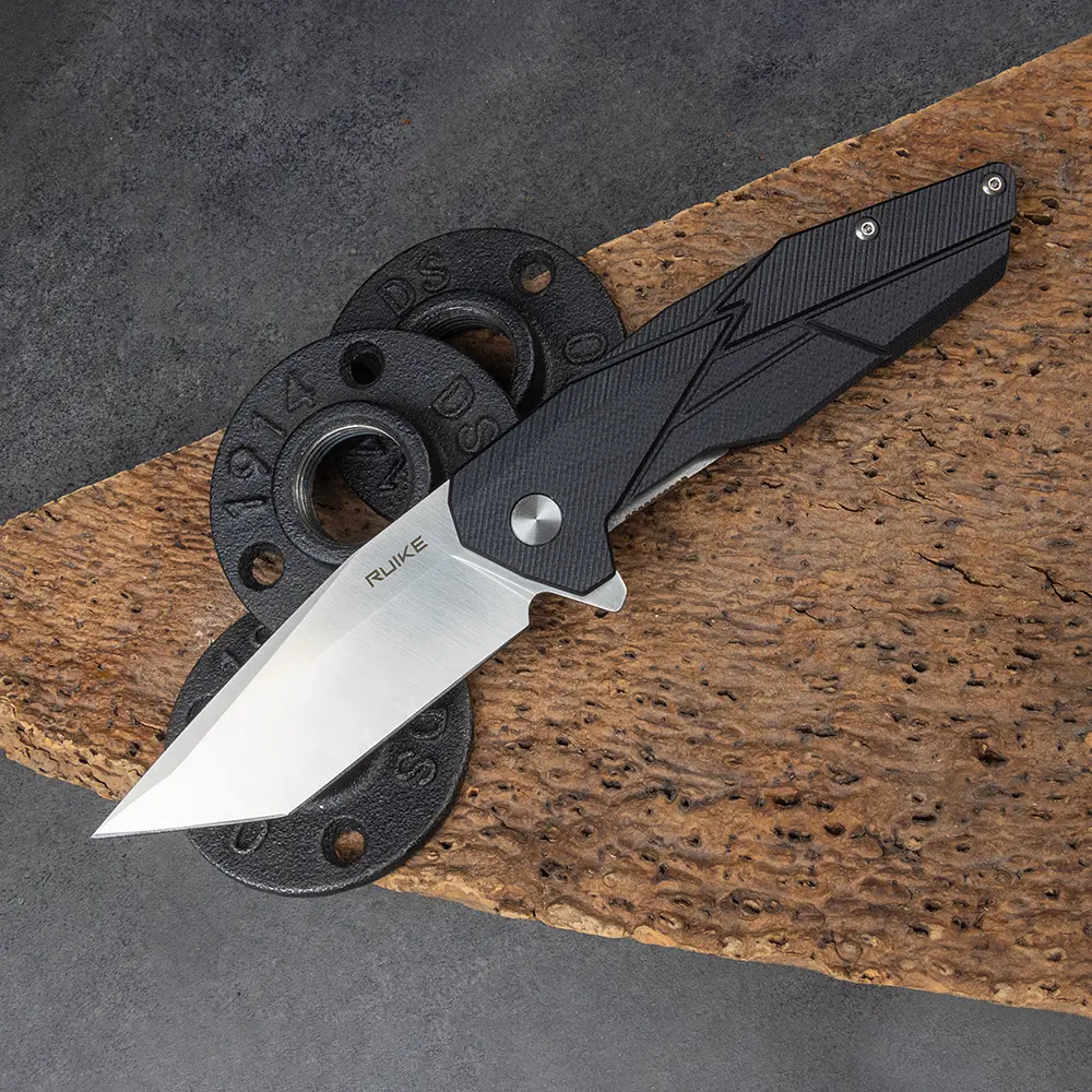 Ніж складаний туристичний Ruike P138-B, (9 см) 14C28N / G10 чорний - фото 15