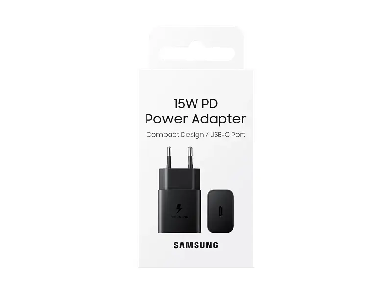 Мережевий зарядний пристрій Samsung 15 W PD Black (EP-T1510NBEGEU) - фото 4