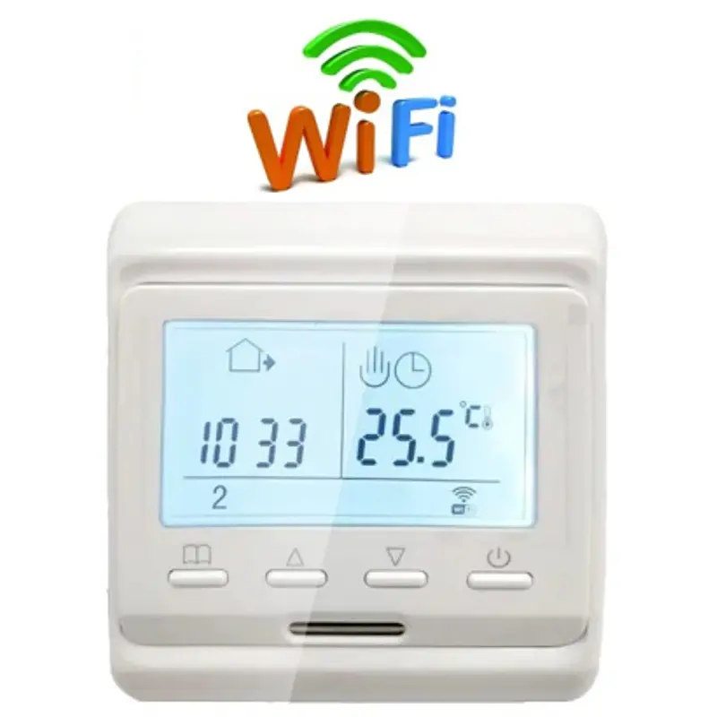 Wifi термостат для газового та електричного котла з LCD дисплеєм Minco Heat MK60L Білий (100863) - фото 2
