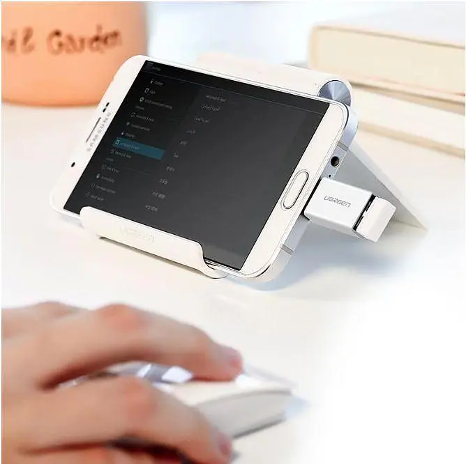 Адаптер OTG переходник Ugreen Us195 Micro USB to USB 2.0 (30529) белый - фото 3