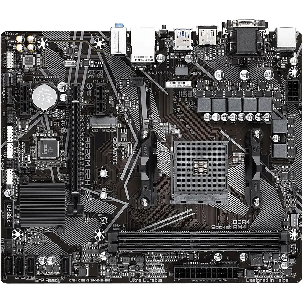 Материнська плата Gigabyte A520M S2H [146973] - фото 3