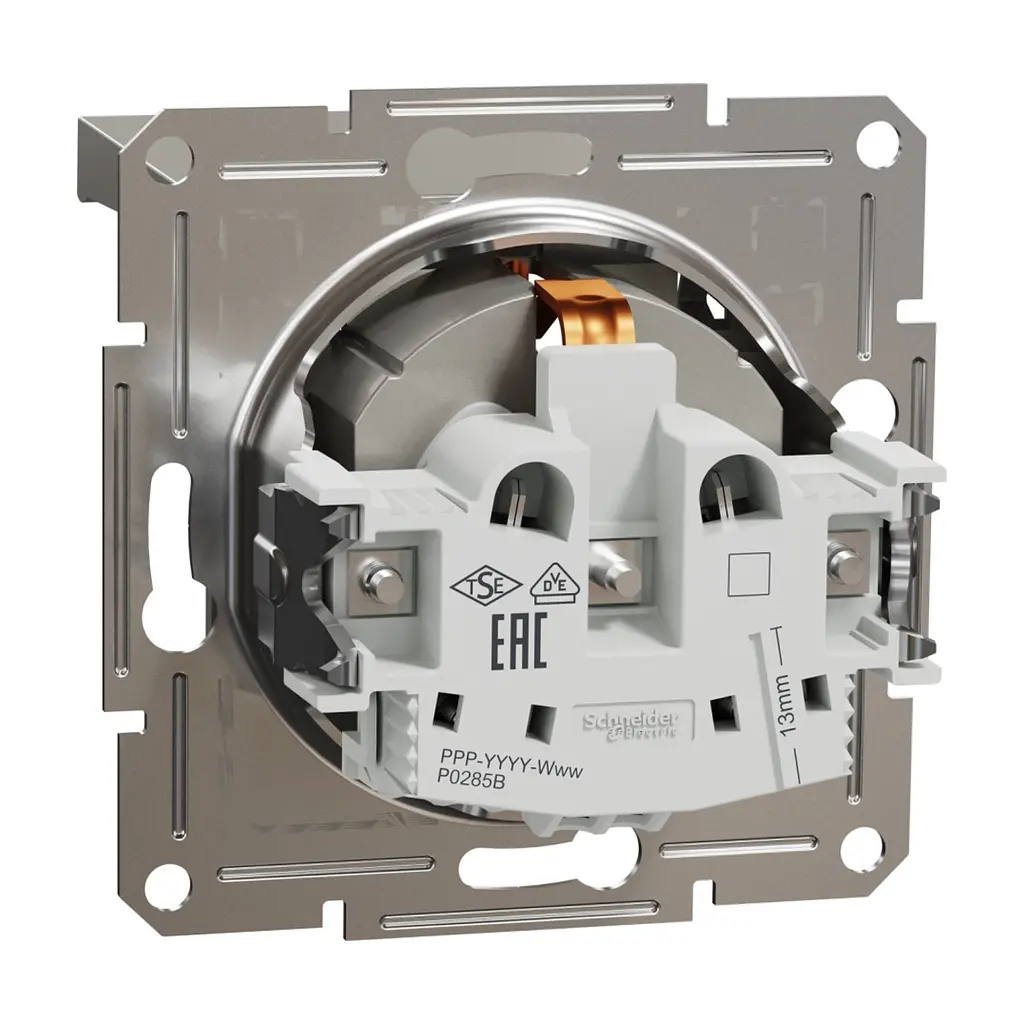 Розетка Schneider Electric ASFORA з кришкою, бронза (EPH3100169) - фото 7