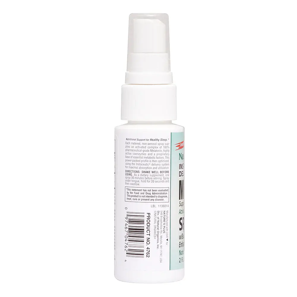 Натуральная добавка NaturesPlus Melatonin Spray Перечная мята 60 мл - фото 3