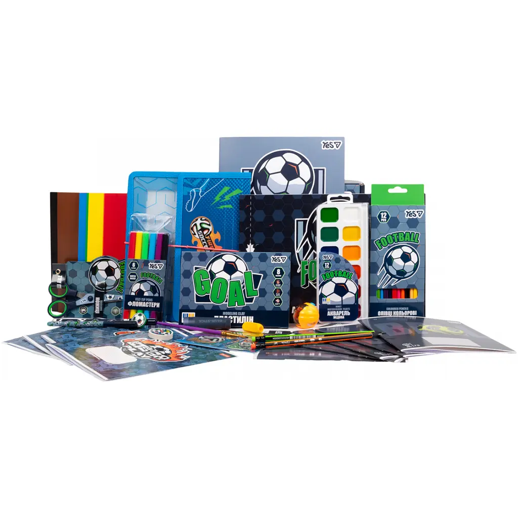 Набір канцелярії Yes Football подарунковий набір школяра (450262) - фото 3
