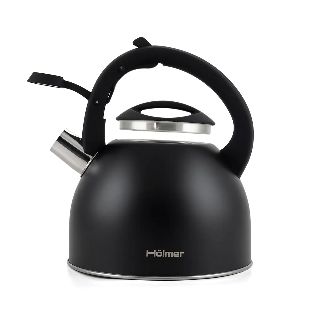 Чайник Holmer зі свистком 2.5 л чорний (WK-1425-BCSB Memory) - фото 4