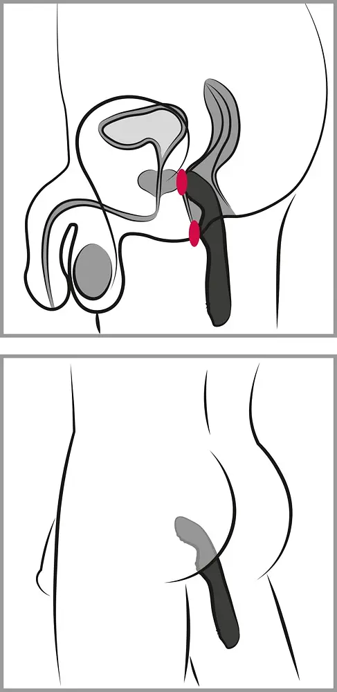 Вібратор Rebel Men's Gear 23.5 см (чорний) - фото 6