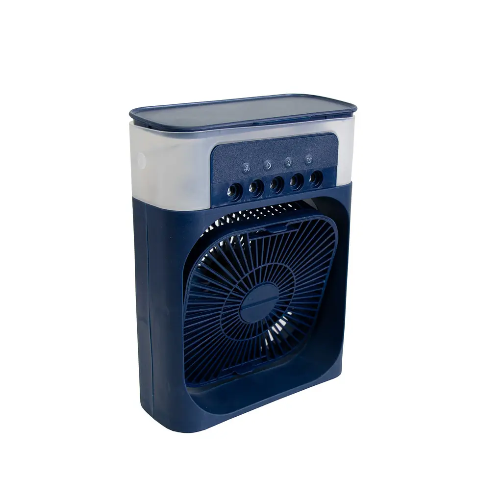 Портативний вентилятор настільний з підсвіткою та зволожувачем Air Cooler Fan USB - фото 4