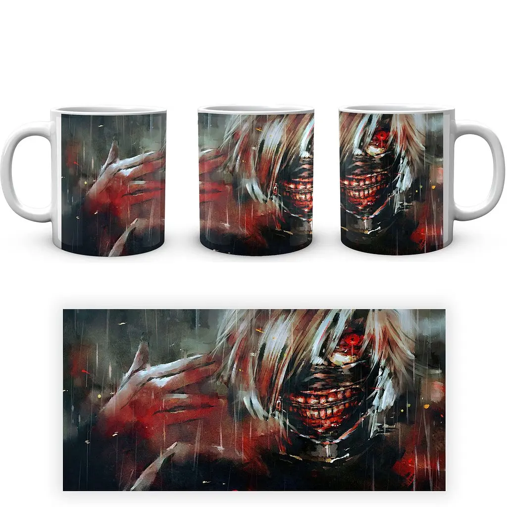 Кружка GeekLand Tokyo Ghoul Токийский шиш темный силуэт TG.02.038 330 мл белая - фото 2