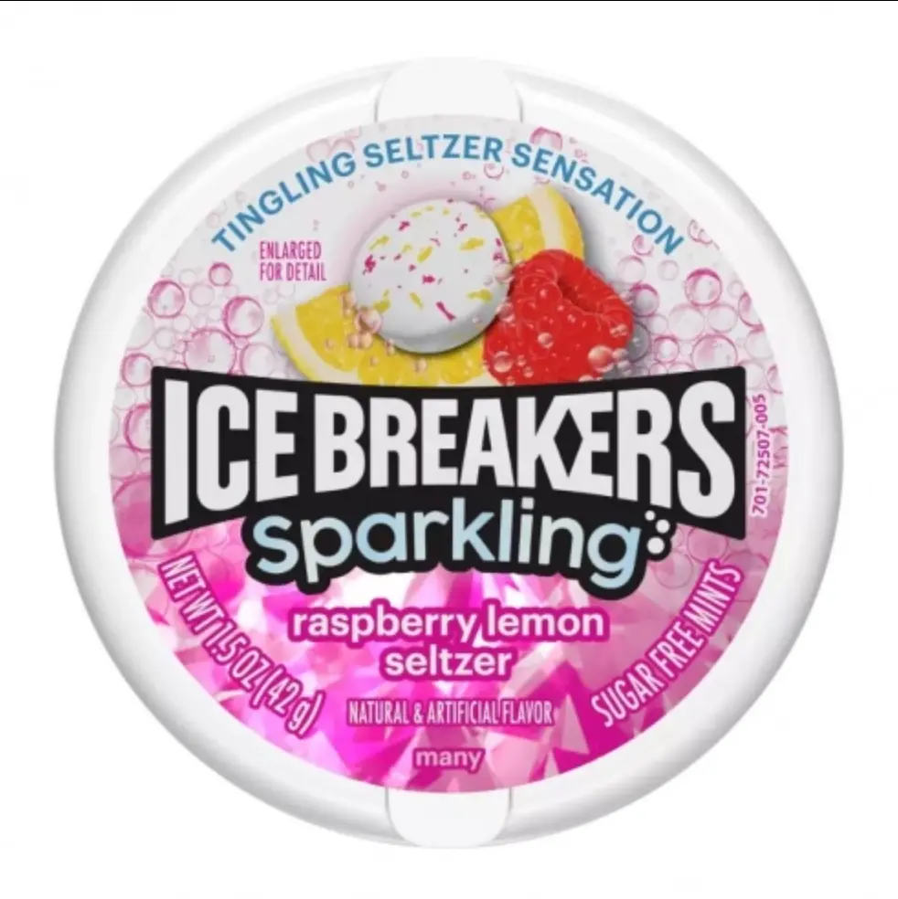 Льодяники драже Ice Breakers Sparkling Raspberry Lemon Seltzer