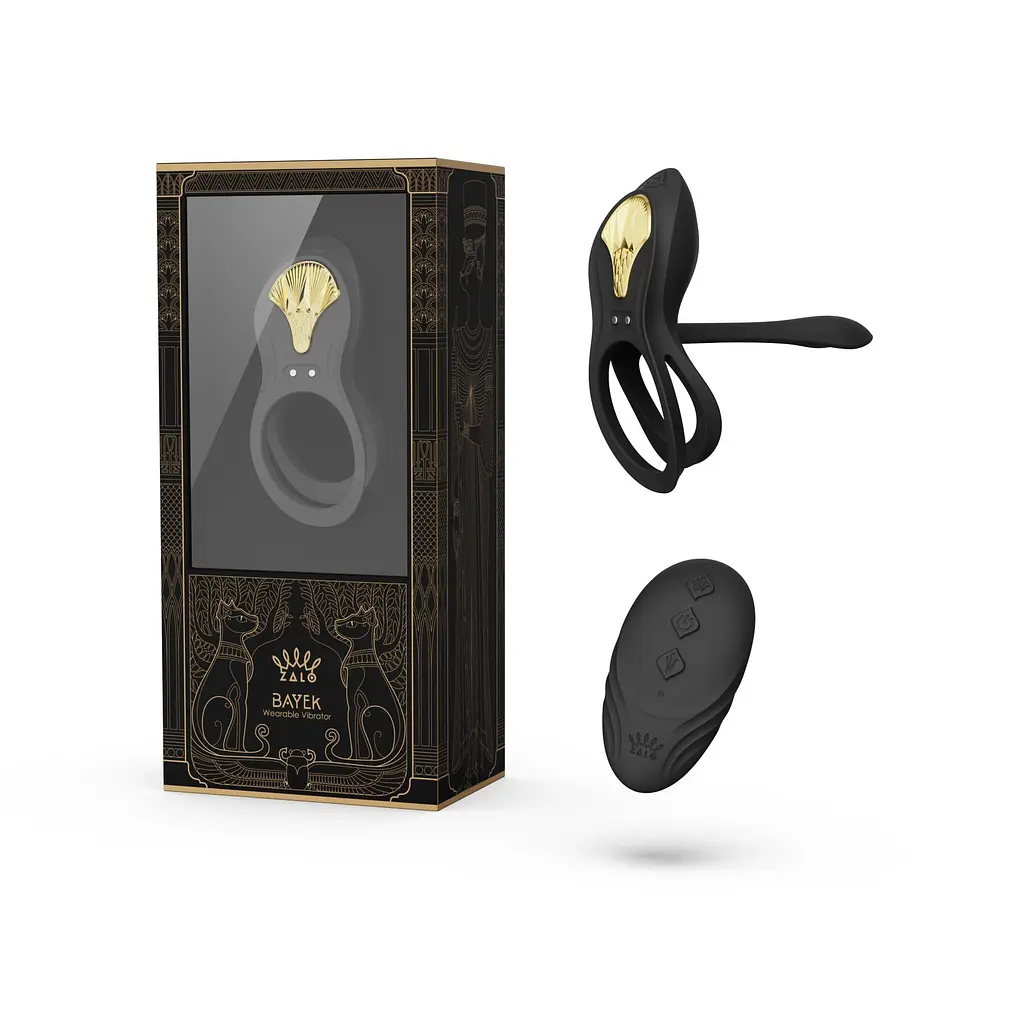 Смарт-ерекційне кільце Zalo - BAYEK Obsidian Black Zalo SO6646 92761 - фото 8