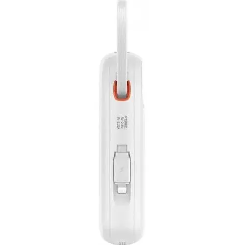 Портативная батарея Baseus QPow2 10000mAh 22.5W Dual-Cable белая (P10055001222-B1) - фото 7