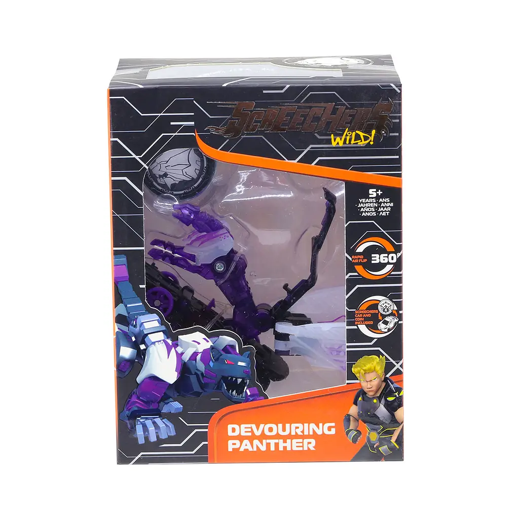 Машинка-трансформер Screechers Wild S4 L1 Девоурінг Пенсер (EU685103) - фото 7