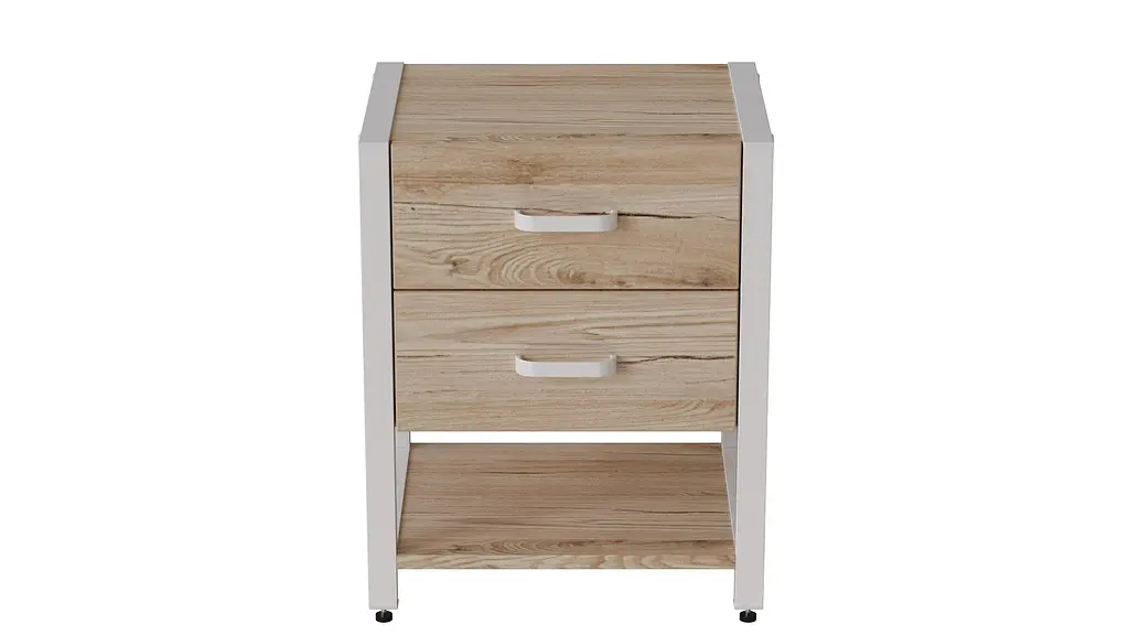 Тумба универсальная Ferrum-decor Вивьен 2/1 50x41x40 белый ДСП Дуб Сан-Марино 16мм (FRD-104177) - фото 7