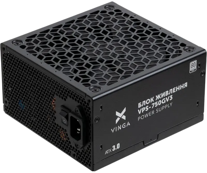 Блок живлення Vinga 750W 80+ Gold Black (VPS-750GV3) - фото 2