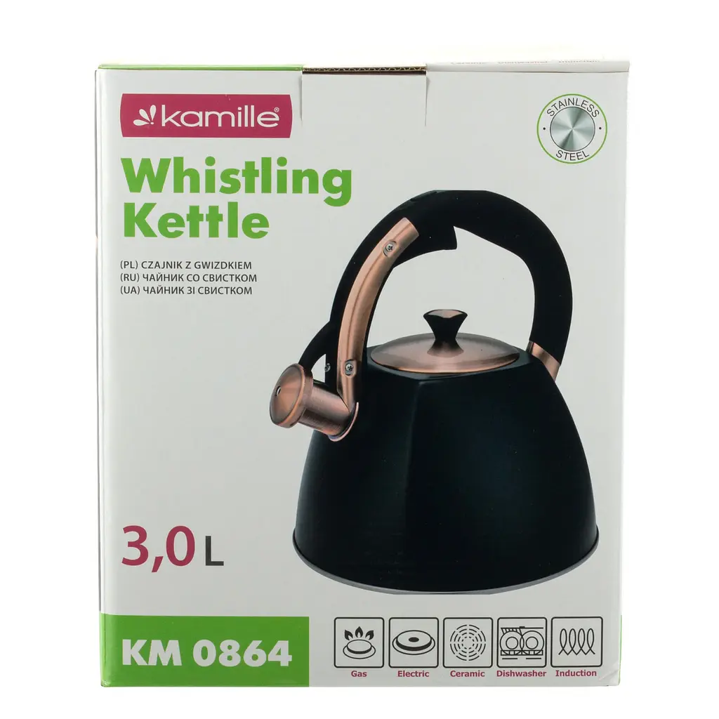 Чайник із свистком Kamille KM-0864 3.0 л - фото 9