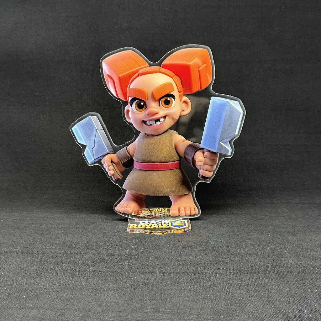 Акрилова колекційна фігурка Clash of Clans, Clash Royale Берсеркша (Berserker) 15 см - фото 2