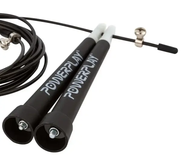 Скакалка швидкісна PowerPlay 4202 Ultra Speed Rope Чорна 2,9 м (PP_4202_Black) - фото 5