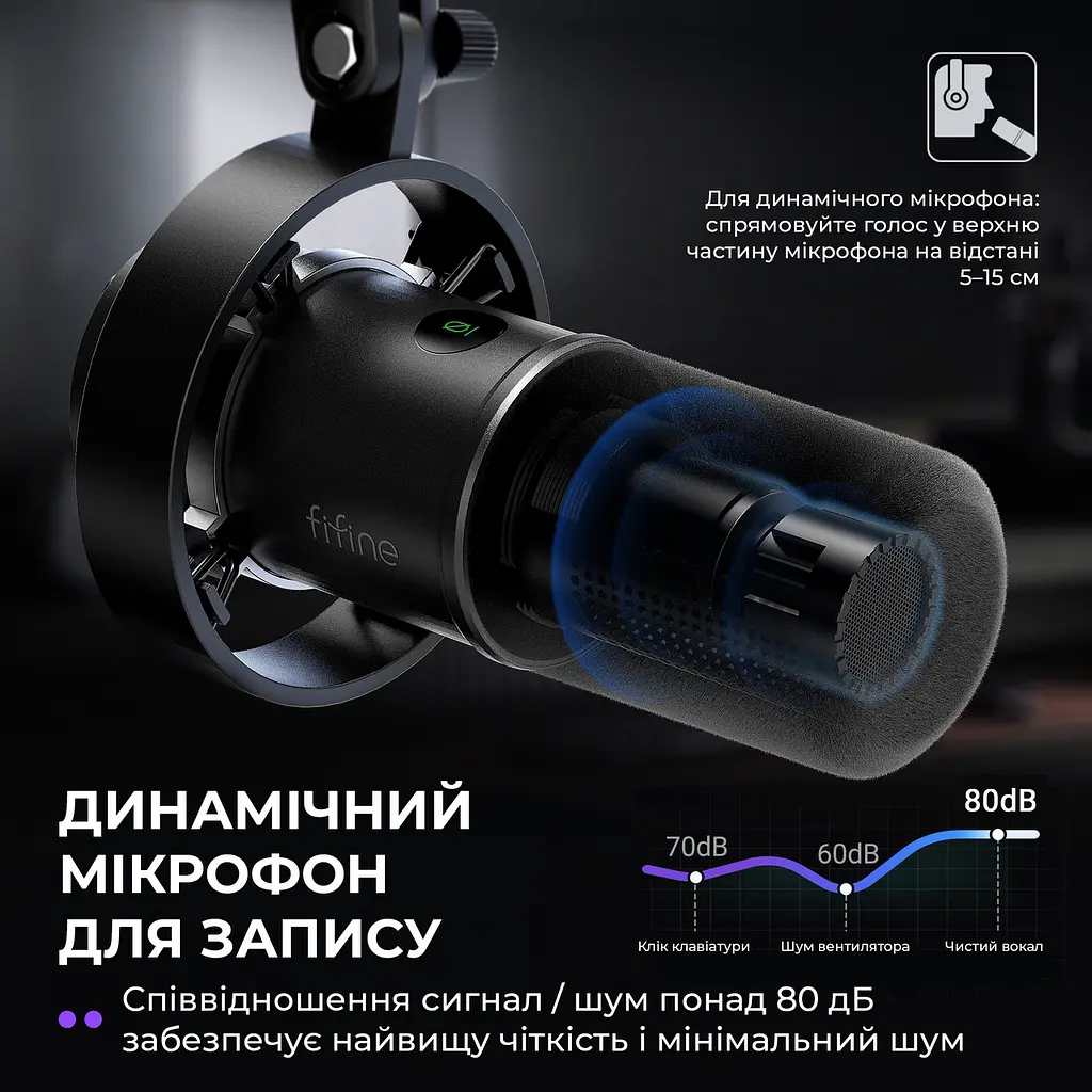 Мікрофон Fifine K688CT - фото 5