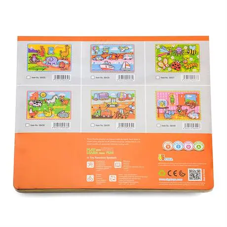 Дерев'яна рамка-вкладиш Viga Toys Комахи 6 елементів (56437) - фото 3