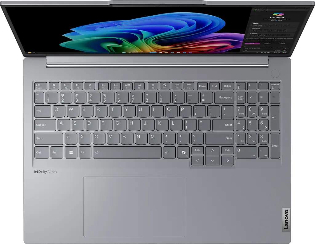 Ноутбук Lenovo ThinkBook 16-G7 16 WUXGA IPS AG, Snapdragon X Plus X1P-42-100, 16GB, F512GB, UMA, Win11P, сірий (21NH0000RA) - фото 3