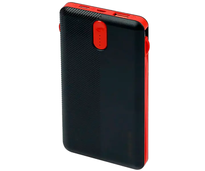 Универсальная зарядная батарея Power Bank Sword SW-20PO3 20000mAh (Micro USB Lightning Type-C) Черно-красный - фото 2