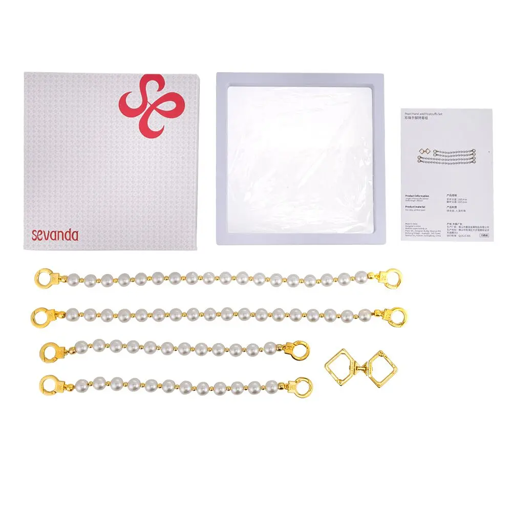 Перлинні наручники та поножі LOCKINK Pearl Handcuffs & Anklecuffs - фото 11