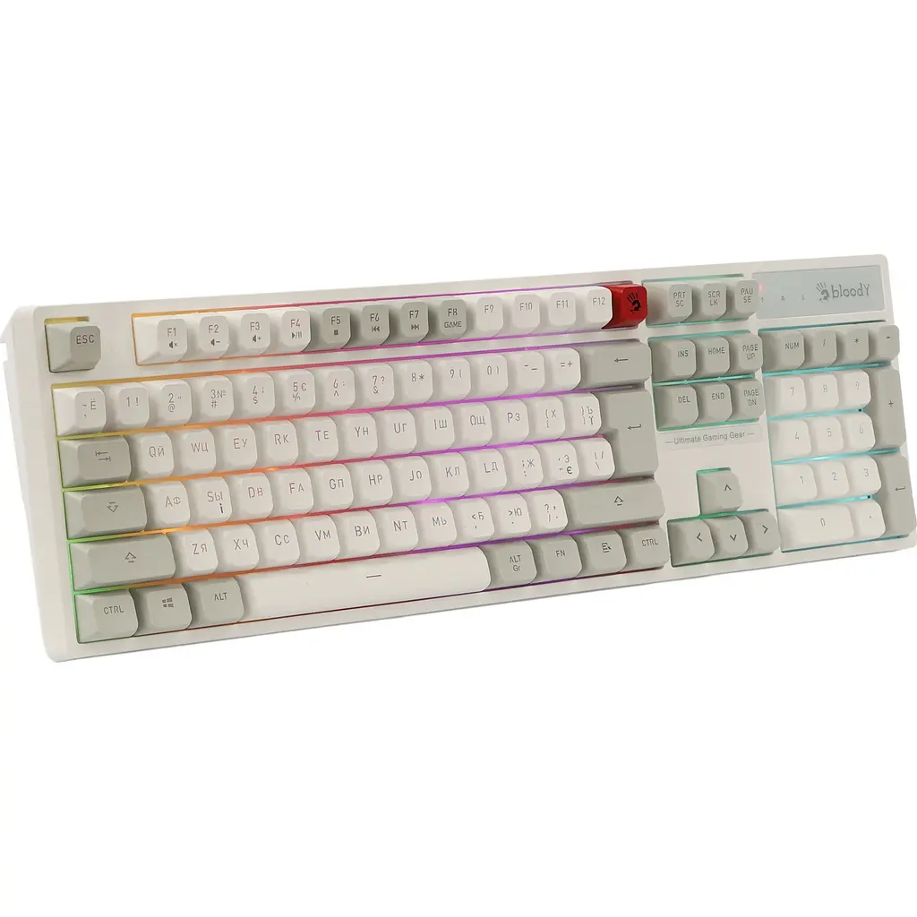 Клавіатура Bloody B230N White [159789] - фото 3