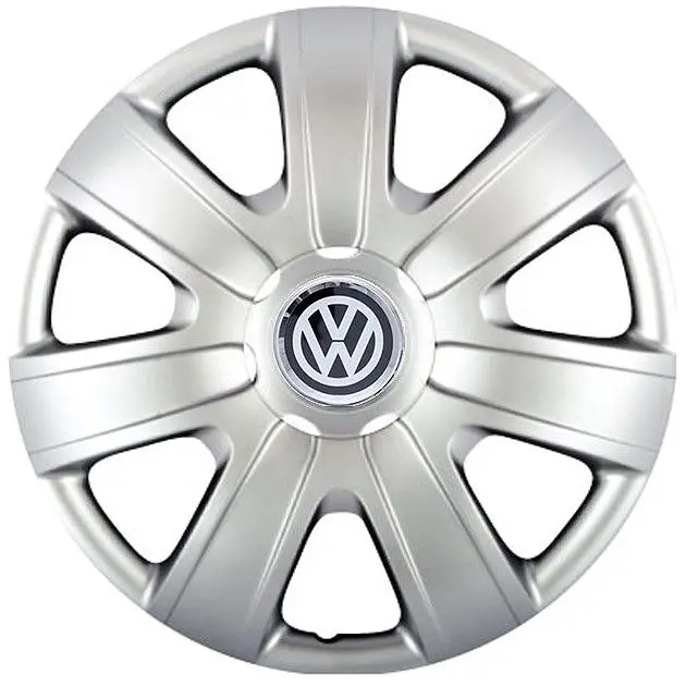 Ковпак колеса з емблемою Volkswagen SKS224 R14 сірий з логотипом на вибір 4 шт