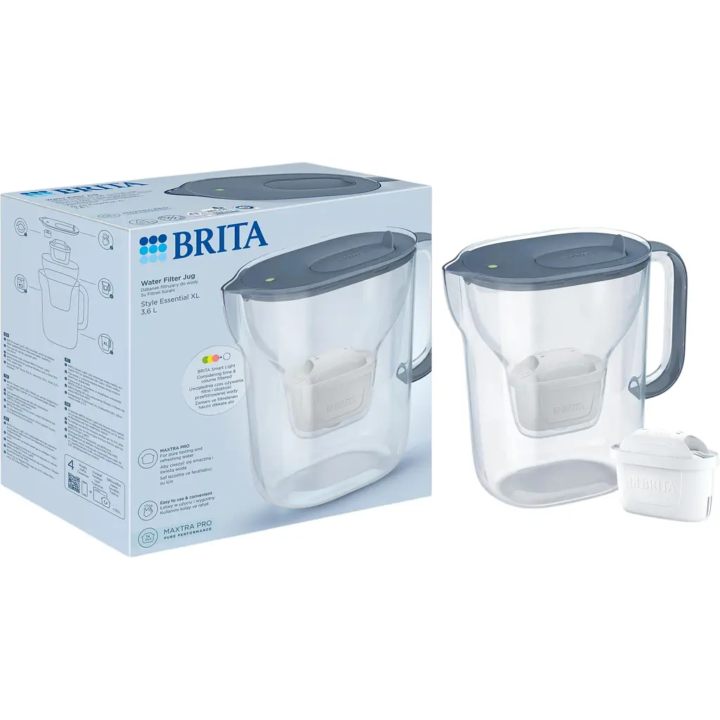 Фільтр-глечик Brita Style Essential XL Mxpro сіро-блакитний (1058043) - фото 6