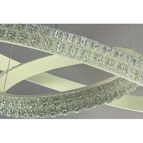 Підвісна люстра LED у спальню Linisoln 1956-60x40 WH метал, акрил, діаметр 60x40 см, висота 50-120 см, потужність 80 Вт, - фото 2