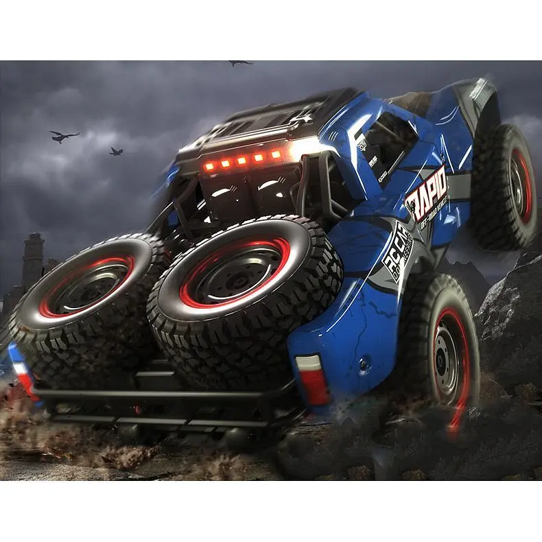 Машинка на радіокеруванні JJRC Q130-A All-wheel Drive SUV Black/Blue [119077] - фото 5