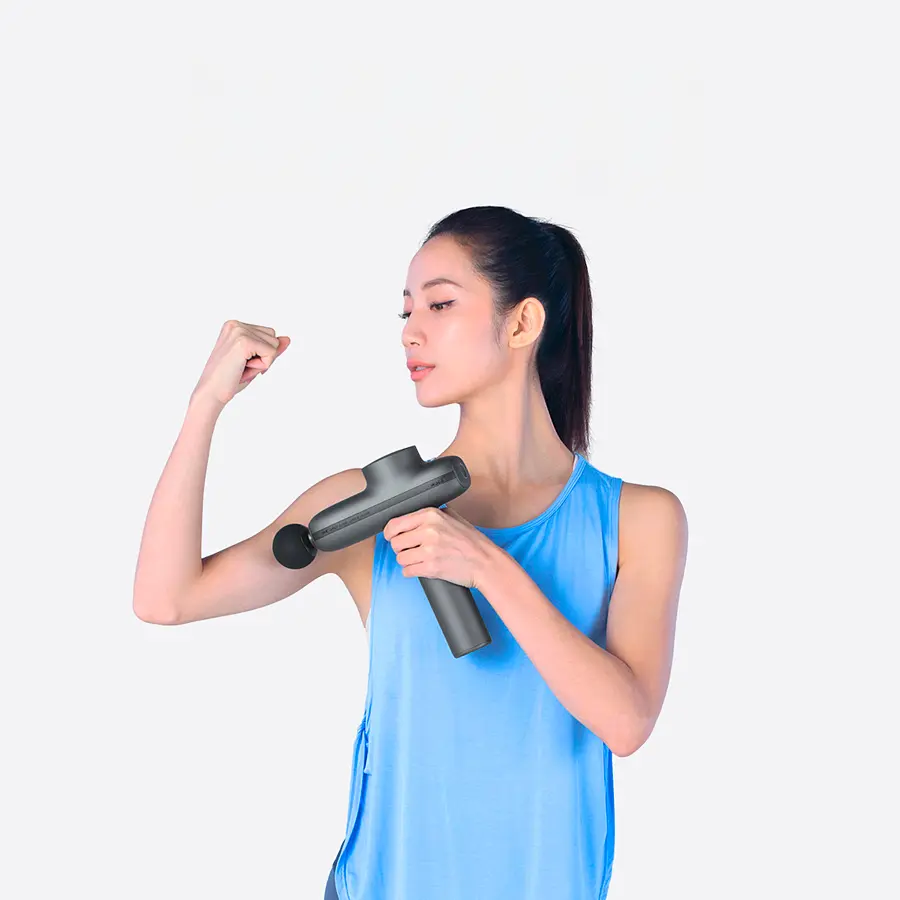 Ударний масажер для тіла Xiaomi WOLONOW Massage Gun Pro (FGPRO-55) 4 насадки - фото 3