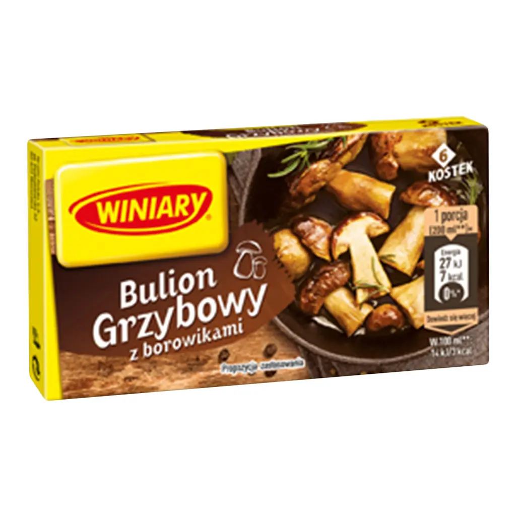 Кубик бульонный Winiary со вкусом грибов, 6 шт., 60 г (914678) - фото 3