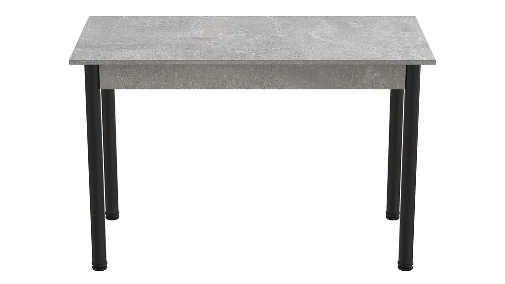 Стол кухонный Ferrum-decor Бенита 75x120x80 Черный ДСП Бетон 16мм (FRD-105572) - фото 3