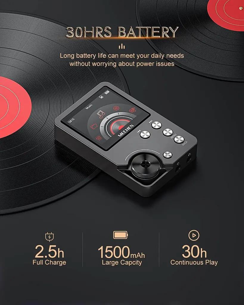 HIFI MP3 плеєр MECHEN M30 64 GB Hi-Fi, музичний плеєр високої роздільної здатності DSD без втрат - фото 6
