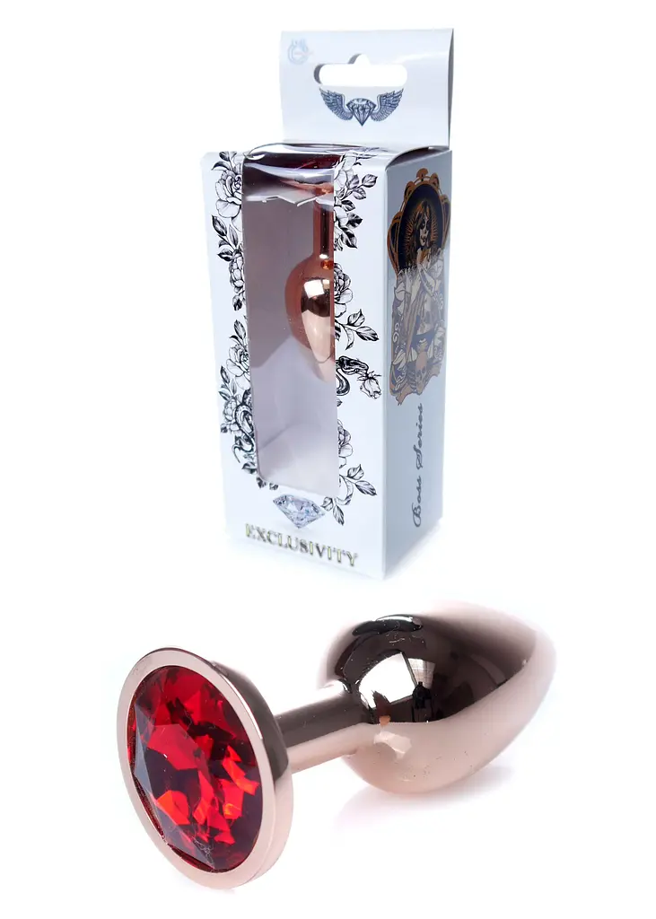 Анальна пробка Jewellery Red Gold PLUG Red Boss Series 64-00109 101638