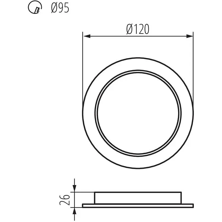 Светильник Kanlux Tavo LED DO 9W-NW down-light (36511) - фото 2