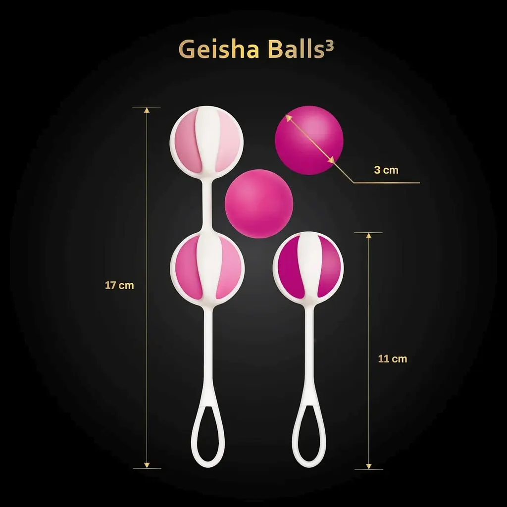 Вагинальные шарики Geisha Balls 3 Розовые - фото 4